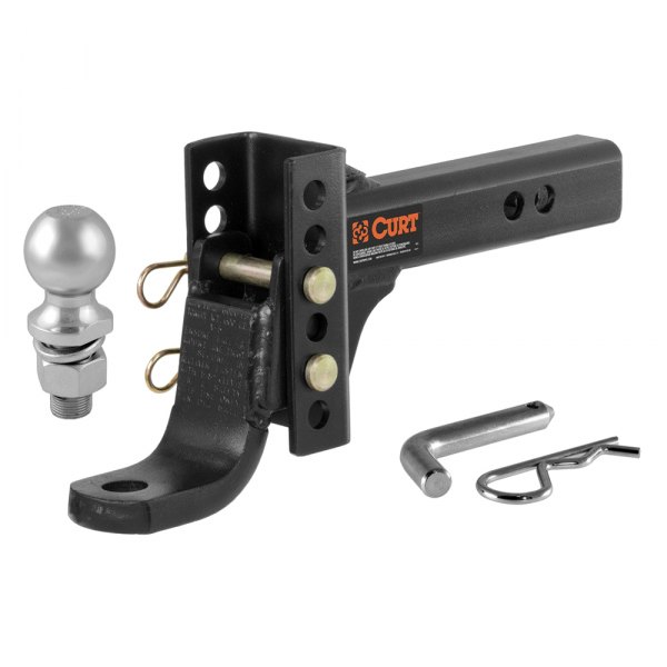 CURT® - Adjustable 6-3/4" Drop Dual-Length Ball Mount for 2" Receivers