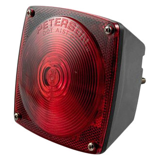 CURT® - Red Rectangular Bolt-on Mount Tail Light
