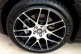 C7 Black Machined Face on Ford Focus