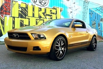 C40 Black Machined Face on Ford Mustang