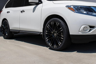 C7 Black Machined Spokes on Lexus