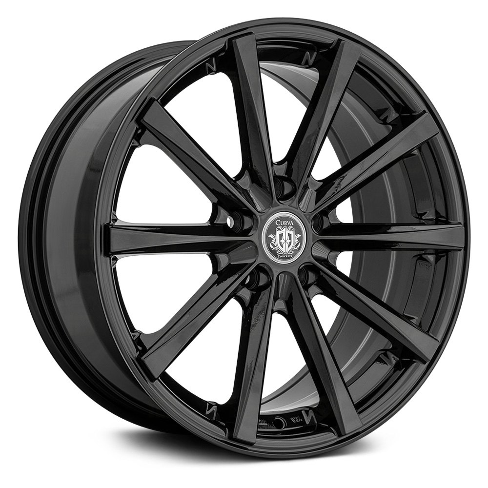 CURVA® C10N Wheels - Gloss Black Rims