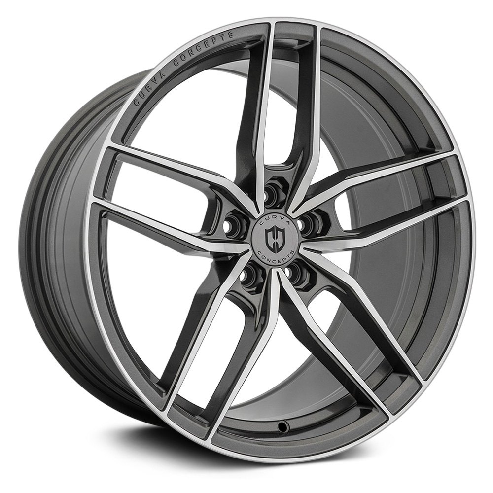 CURVA® CFF25 Wheels - Gunmetal with Machined Face Rims