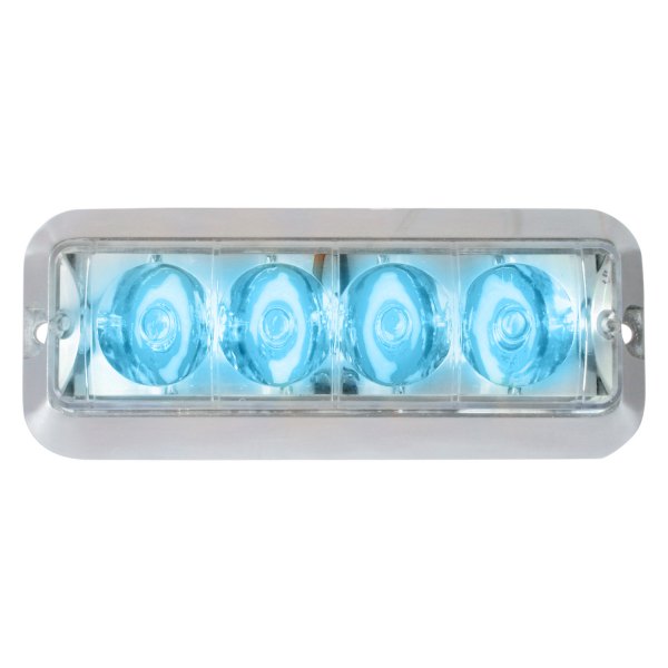 Custer Products Limited® - High Power Bolt-On Mount Blue LED Strobe Light