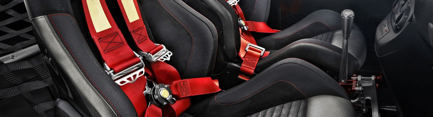 G-FORCE Black Latch & Link Shoulder Harness Racing Seat Belt Kit 