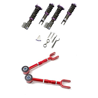 D2 Racing® - 2-Pc RS Series Front and Rear Lowering Coilover Kit