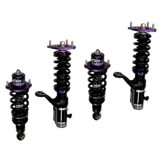 D2 Racing® - 0"-2" x 0"-2" RS Series Front and Rear Coilover Kit