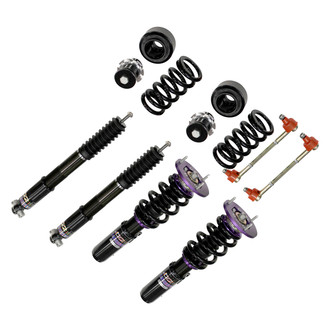 D2 Racing® - 0"-2" x 0"-2" RS Series Front and Rear Coilover Kit