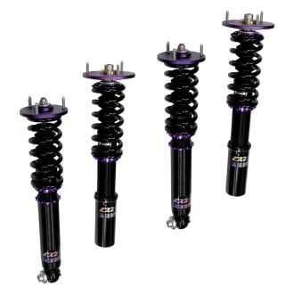 D2 Racing® - 0"-2" x 0"-2" RS Series Front and Rear Coilover Kit