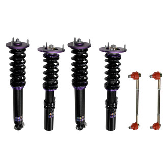 D2 Racing® - 0"-2" x 0"-2" RS Series Front and Rear Coilover Kit