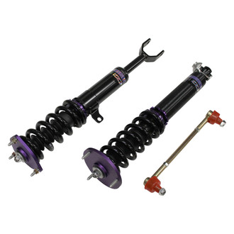 D2 Racing® - 0"-2" x 0"-2" RS Series Front and Rear Coilover Kit