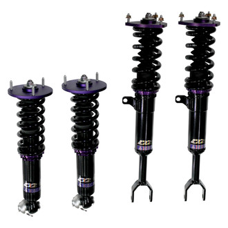 D2 Racing® - 0"-2" x 0"-2" RS Series Front and Rear Coilover Kit
