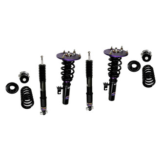 D2 Racing® - 0"-2" x 0"-2" RS Series Front and Rear Coilover Kit