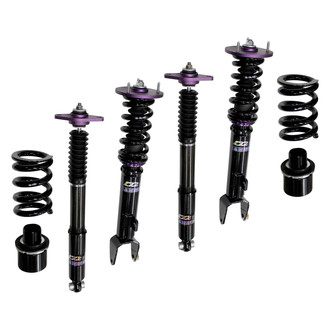 D2 Racing® - 0"-2" x 0"-2" RS Series Front and Rear Coilover Kit