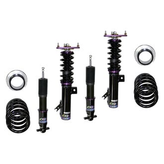 D2 Racing® - 0"-2" x 0"-2" RS Series Front and Rear Coilover Kit