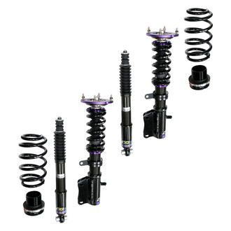 D2 Racing® - 0"-2" x 0"-2" RS Series Front and Rear Coilover Kit