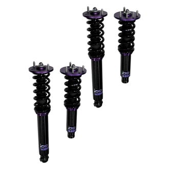 D2 Racing® - 0"-2" x 0"-2" RS Series Front and Rear Coilover Kit