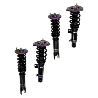 D2 Racing® - 0"-2" x 0"-2" RS Series Front and Rear Coilover Kit