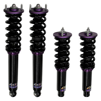 D2 Racing® - 0"-2" x 0"-2" RS Series Front and Rear Coilover Kit