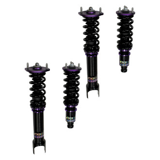 D2 Racing® - 0"-2" x 0"-2" RS Series Front and Rear Coilover Kit