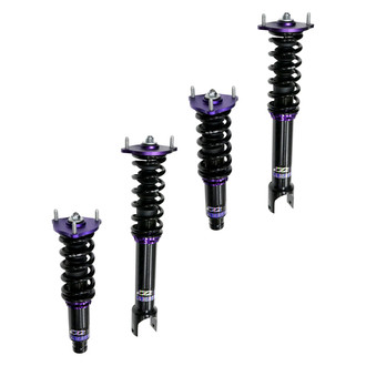 D2 Racing® - 0"-2" x 0"-2" RS Series Front and Rear Coilover Kit