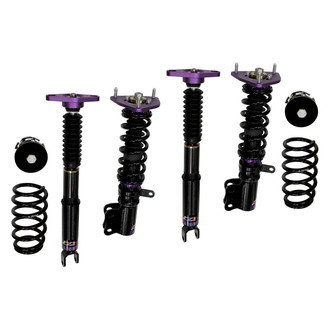 D2 Racing® - 0"-2" x 0"-2" RS Series Front and Rear Coilover Kit