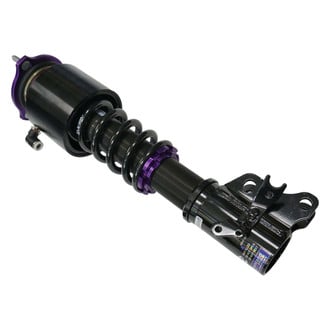 D2 Racing® - 0"-2" x 0"-2" RS Series Front and Rear Coilover Kit with VERA V-ACK Air Caps