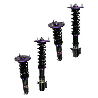 D2 Racing® - 0"-2" x 0"-2" RS Series Front and Rear Coilover Kit