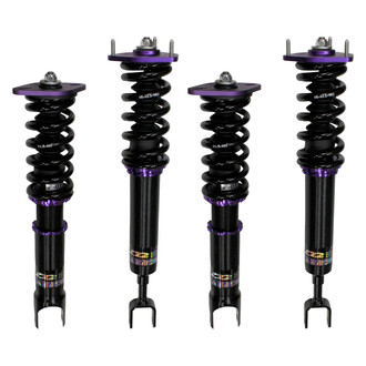 D2 Racing® - 0"-2" x 0"-2" RS Series Front and Rear Coilover Kit