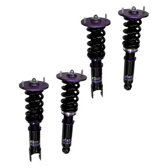 D2 Racing® - 0"-2" x 0"-2" RS Series Front and Rear Coilover Kit