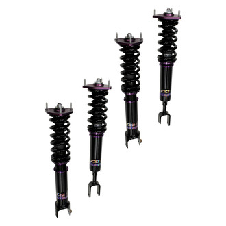 D2 Racing® - 0"-2" x 0"-2" RS Series Front and Rear Coilover Kit