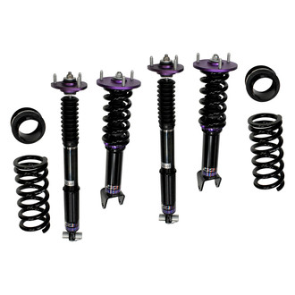 D2 Racing® - 0"-2" x 0"-2" RS Series Front and Rear Coilover Kit