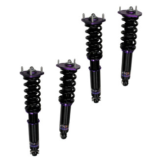D2 Racing® - 0"-2" x 0"-2" RS Series Front and Rear Coilover Kit