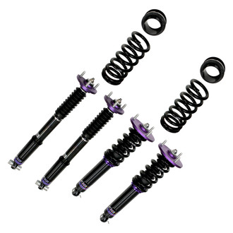 D2 Racing® - 0"-2" x 0"-2" RS Series Front and Rear Coilover Kit