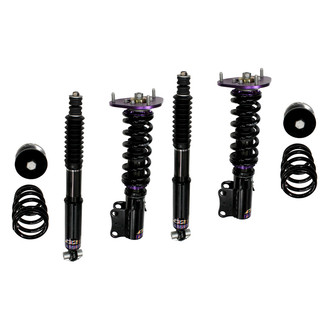D2 Racing® - 0"-2" x 0"-2" RS Series Front and Rear Coilover Kit