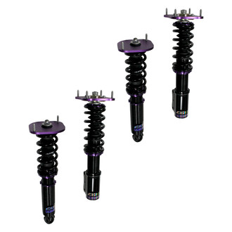 D2 Racing® - 0"-2" x 0"-2" RS Series Front and Rear Coilover Kit