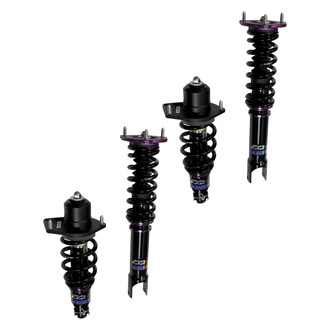 D2 Racing® - 0"-2" x 0"-2" RS Series Front and Rear Coilover Kit