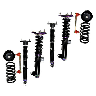 D2 Racing® - 0"-2" x 0"-2" RS Series Front and Rear Coilover Kit