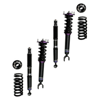 D2 Racing® - 0"-2" x 0"-2" RS Series Front and Rear Coilover Kit