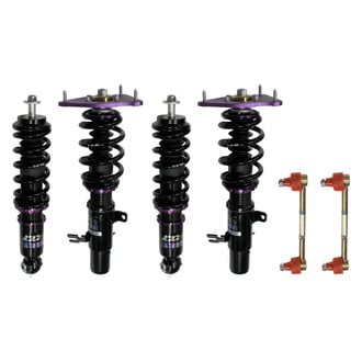 D2 Racing® - 0"-2" x 0"-2" RS Series Front and Rear Coilover Kit