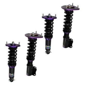 D2 Racing® - 0"-2" x 0"-2" RS Series Front and Rear Coilover Kit