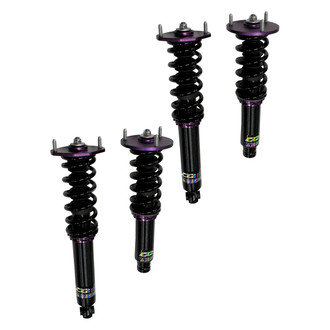 D2 Racing® - 0"-2" x 0"-2" RS Series Front and Rear Coilover Kit