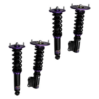 D2 Racing® - 0"-2" x 0"-2" RS Series Front and Rear Coilover Kit