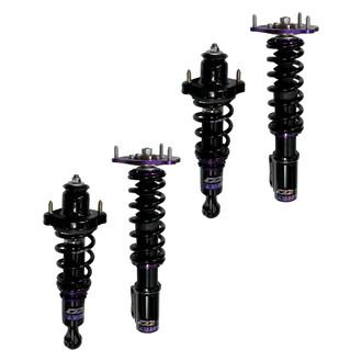 D2 Racing® - 0"-2" x 0"-2" RS Series Front and Rear Coilover Kit