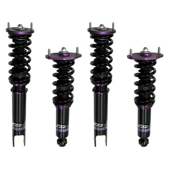 D2 Racing® - 0"-2" x 0"-2" RS Series Front and Rear Coilover Kit