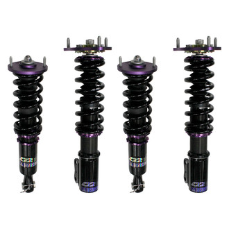 D2 Racing® - 0"-2" x 0"-2" RS Series Front and Rear Coilover Kit