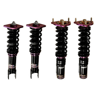 D2 Racing® - 0"-2" x 0"-2" RS Series Front and Rear Coilover Kit