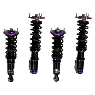 D2 Racing® - 0"-2" x 0"-2" RS Series Front and Rear Coilover Kit