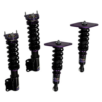 D2 Racing® - 0"-2" x 0"-2" RS Series Front and Rear Coilover Kit