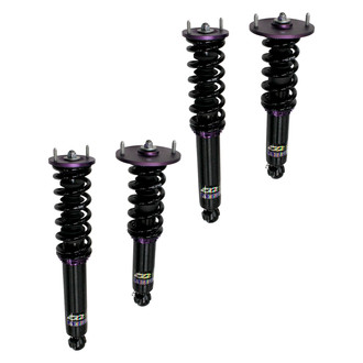 D2 Racing® - 0"-2" x 0"-2" RS Series Front and Rear Coilover Kit